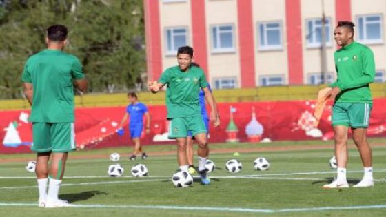 درار شارك في الحصة التدريبية الجماعية للمنتخب المغربي