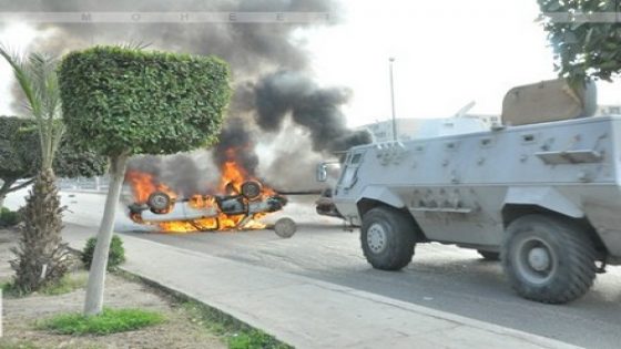 مصر : متظاهرون يحرقون نقطة مرورفي الجيزة