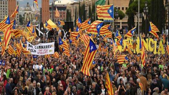 برشلونة : مظاهرات بعد توقيف الرئيس بيغديمونت