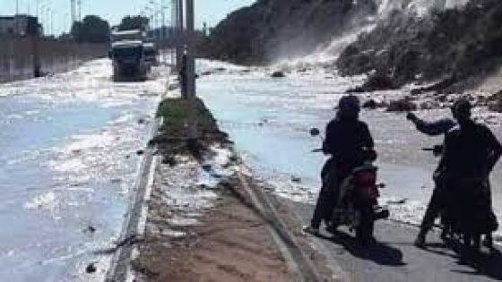 عمالة أكادير توضح أسباب ظهور "شلال" بجبل أوفلا