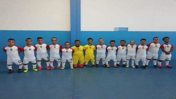 مباراة ودية في كرة القدم بين المنتخب المغربي والمصري لقصار القامة