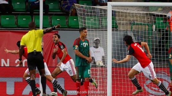 الفراعنة تتأهل لنصف نهائي كأس امم افريقيا بعد فوزها على المغرب