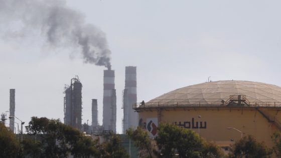 Morocco's sole oil refinery in Mohammedia, near Casablanca, on June 22, 2019. - Three years after it was liquidated for racking up billions of euros worth of debt, Morocco's sole oil refinery and one-time economic flagship is struggling to attract a buyer and survive. A self-declared "national front" -- comprising employees, economists and union leaders -- is leading the charge to salvage refining company SAMIR, while a trade court desperately seeks a new owner. (Photo by - / AFP) (Photo credit should read -/AFP via Getty Images)