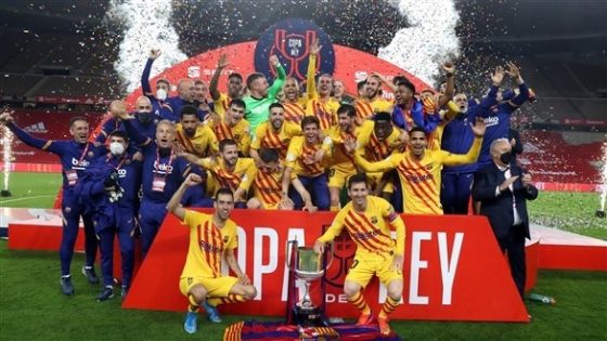 برشلونة يكتسح بلباو ويتوج بلقب كأس ملك إسبانيا