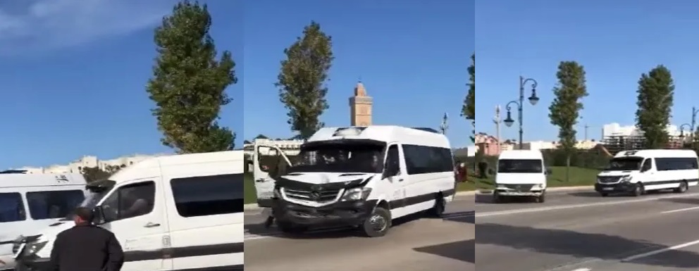 ولاية أمن طنجة تدخل على خط فيديو يظهر اصطدام حافلتين
