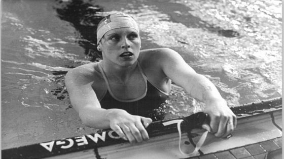 ADN-ZB Hirndorf 16.6.87 Erfurt: 38. DDR-Meisterschaften im Sportschwimmen- Im 400-m-lagen-Endlauf der Damen holte sich Welt- und Europameisterin Kathleen Nord (SC Magdeburg) mit 4:45,71 min das vierte Meisterschaftsgold in Reihenfolge.