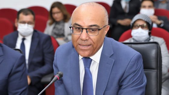 M. Abdellatif Miraoui intervenant lors de la cérémonie de passation de pouvoirs