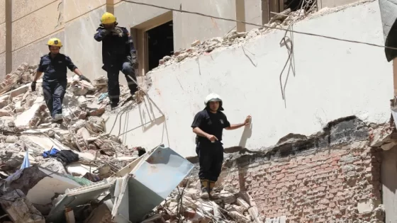 12 قتيلًا في انهيار مبنى بالقاهرة