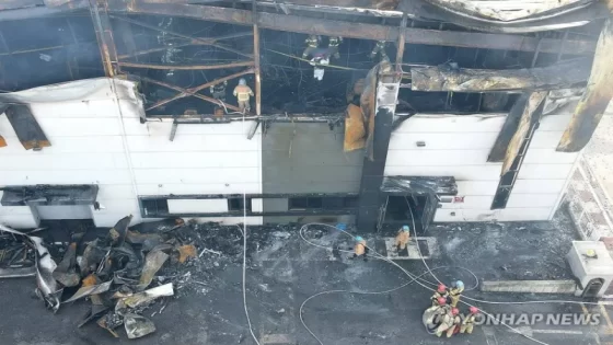 كوريا الجنوبية.. ارتفاع عدد ضحايا حريق مصنع البطاريات إلى 20 شخصا