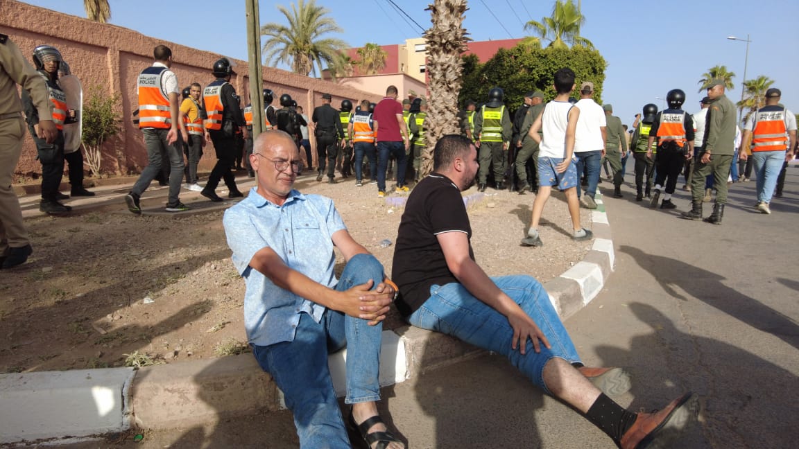 إصابات في صفوف أعضاء الجمعية المغربية لحقوق الإنسان بسوق السبت
