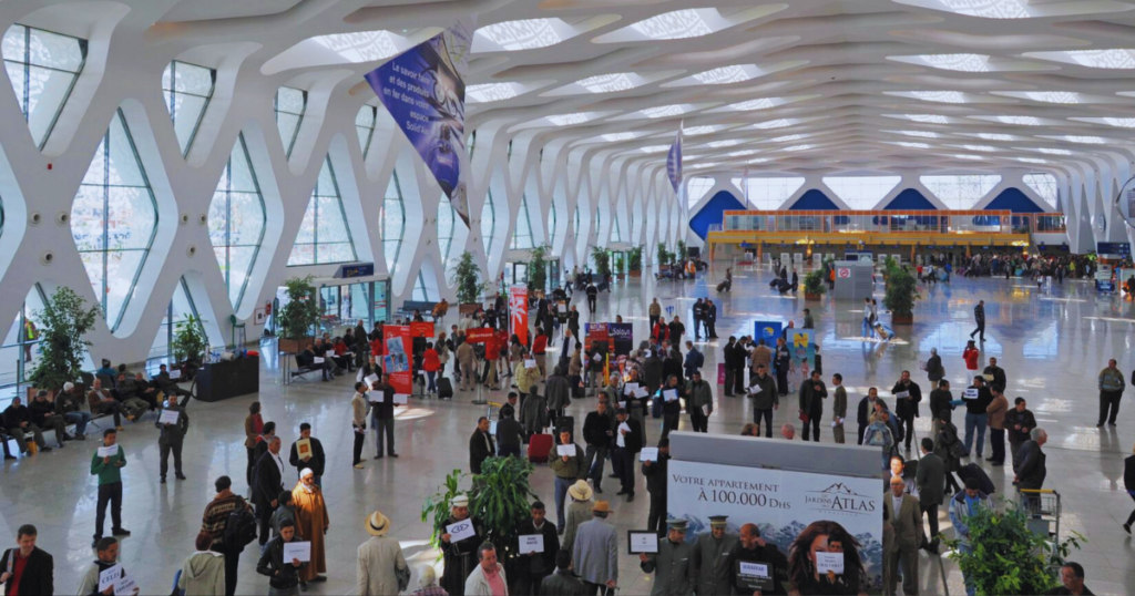 إلغاء أجهزة التفتيش بمطار مراكش لضمان انسيابية المرور