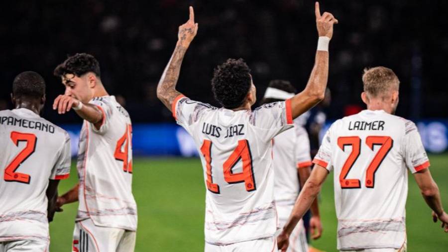 بايرن ميونيخ ينتصر على باريس سان جيرمان 2-1 ويتربع على صدارة دوري أبطال أوروبا