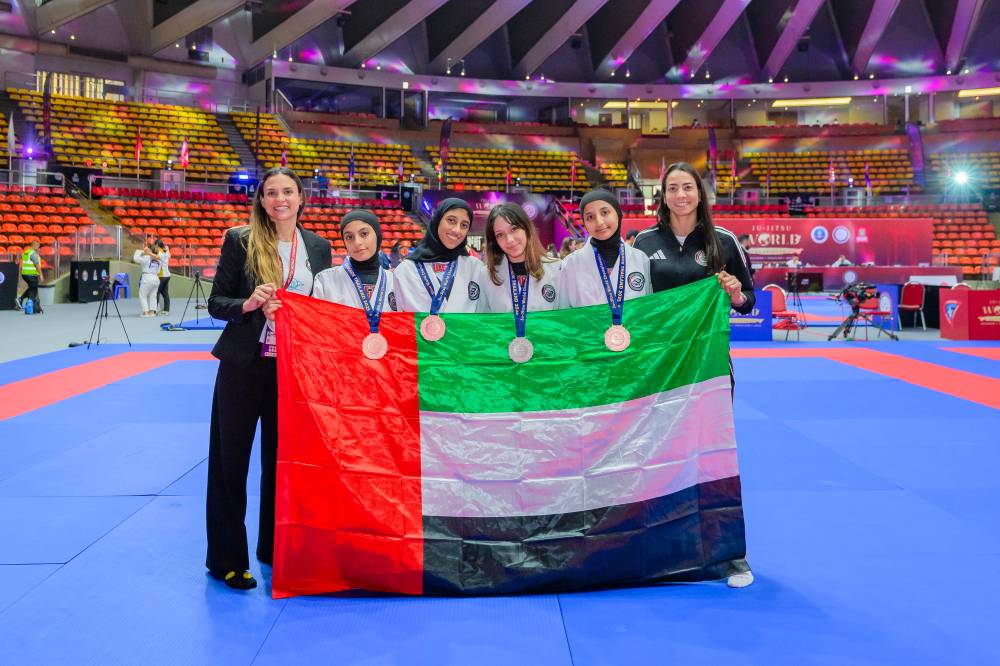 إنجاز تاريخي: منتخب الإمارات للجوجيتسو يُضيء بطولة العالم للناشئين بـ 11 ميدالية