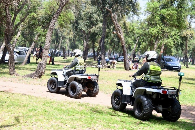 تعزيز الدوريات الأمنية في غابة المعمورة لمواكبة الزوار وضمان السلامة