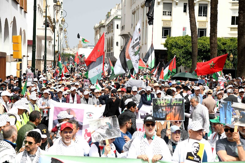 وقفات تضامنية مع فلسطين في المغرب: أسبوع احتجاجي واسع في ذكرى طوفان الأقصى